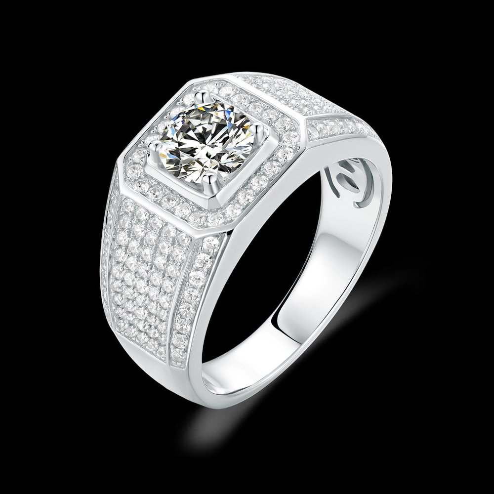 Brilliant Moissanite Diamond Four Prong
